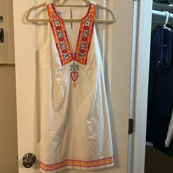 White Embroidered Tibi Dress - Picture 1 of 2